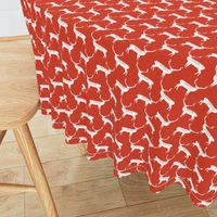 Reindeer - Scarlet Linen by Andrea Lauren