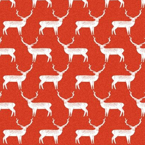 Reindeer - Scarlet Linen by Andrea Lauren