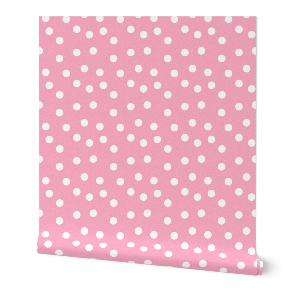 Christmas Dots Coordinate - Candy Pink Linen Look by Andrea Lauren