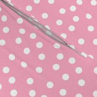 Christmas Dots Coordinate - Candy Pink Linen Look by Andrea Lauren