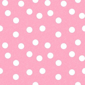 Christmas Dots Coordinate - Candy Pink Linen Look by Andrea Lauren