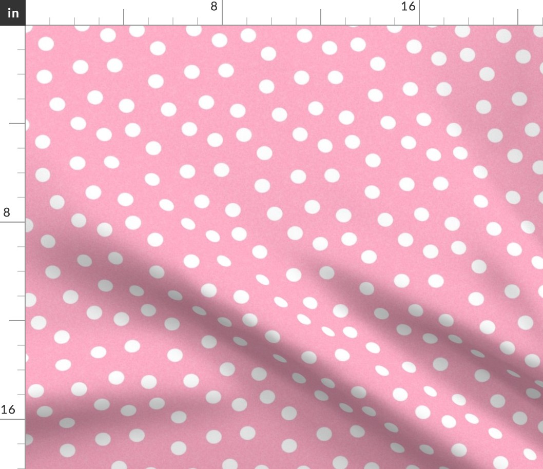Christmas Dots Coordinate - Candy Pink Linen Look by Andrea Lauren
