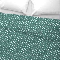 Christmas Dots Coordinate - Evergreen Linen Coordinate by Andrea Lauren