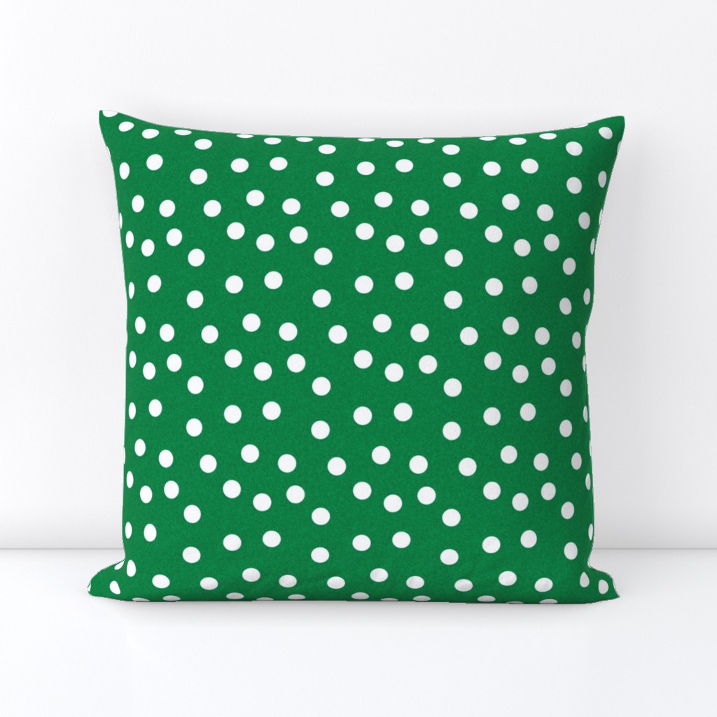 Christmas Dots Coordinates - Kelly Green Linen Look by Andrea Lauren