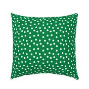 Christmas Dots Coordinates - Kelly Green Linen Look by Andrea Lauren