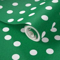 Christmas Dots Coordinates - Kelly Green Linen Look by Andrea Lauren