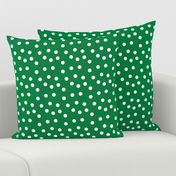 Christmas Dots Coordinates - Kelly Green Linen Look by Andrea Lauren