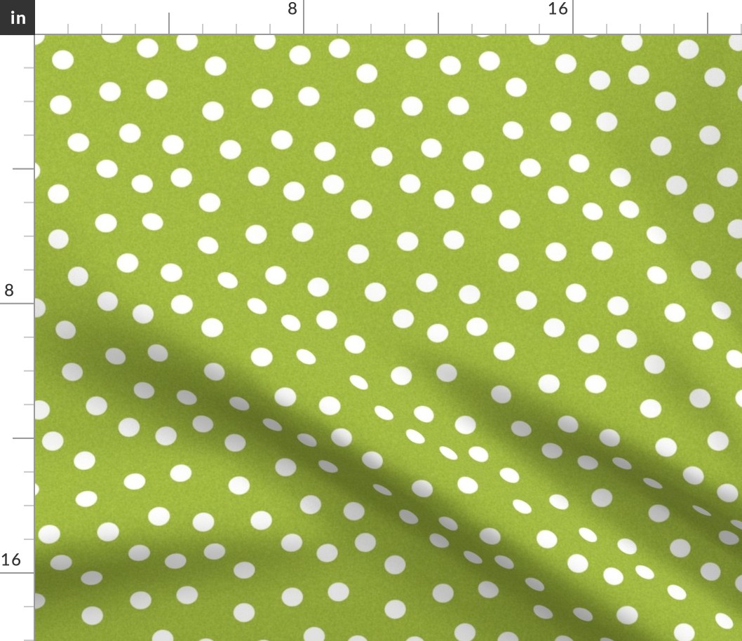 Christmas Dot Coordinate - Lime Green Linen Look by Andrea Lauren