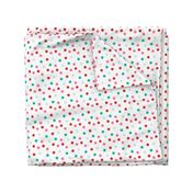 Christmas Dots - Scarlet, Raspberry, Ivy Green by Andrea Lauren