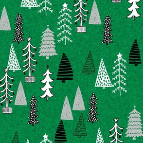 christmas tree forest // green trees tree forest 