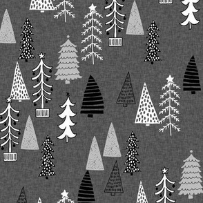 christmas tree forest // charcoal forest christmas tree design by andrea lauren