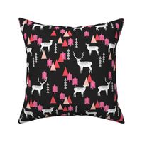 Reindeer Forest - Pinks and Black by Andrea Lauren