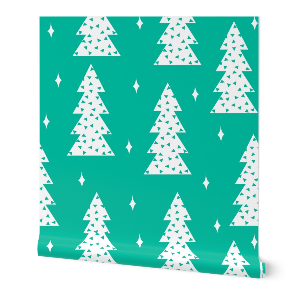 christmas tree // christmas tree fabric holiday xmas tree green fabric andrea lauren