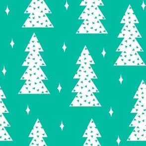 christmas tree // christmas tree fabric holiday xmas tree green fabric andrea lauren