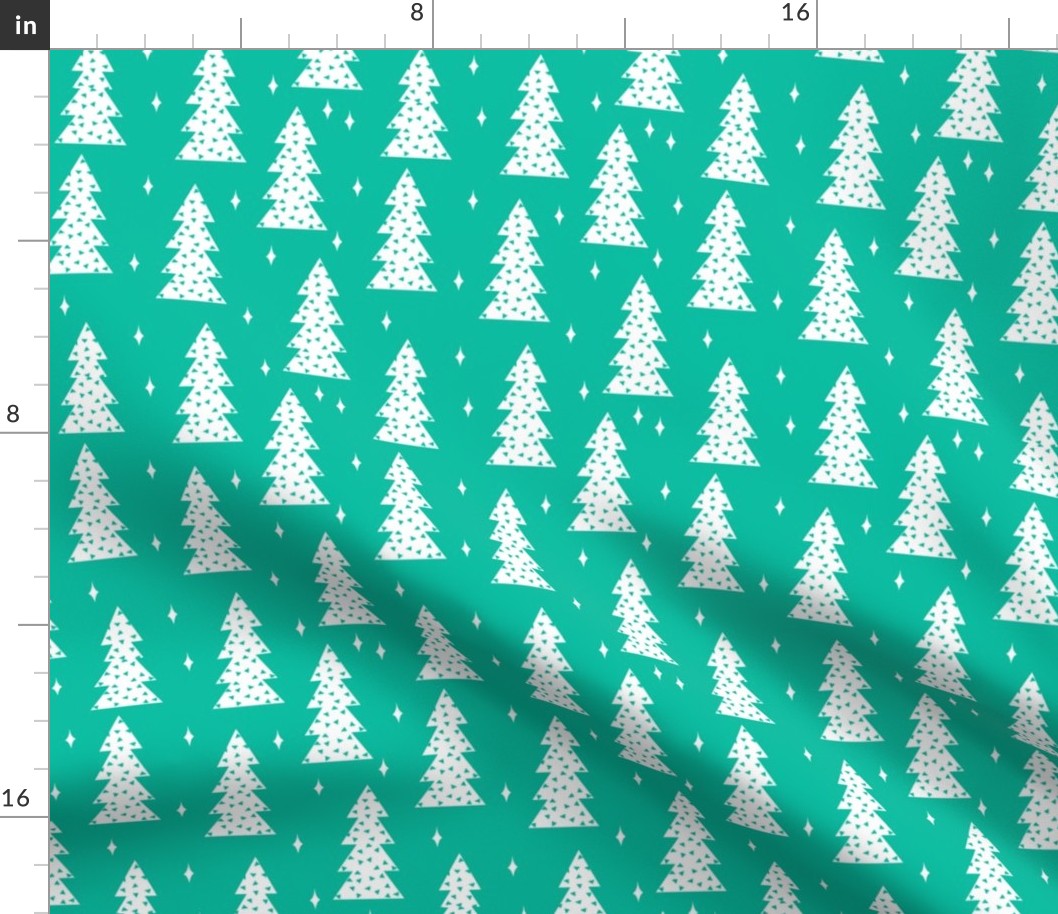 christmas tree // christmas tree fabric holiday xmas tree green fabric andrea lauren