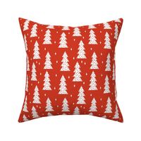 tree // christmas tree holiday fabric red stars christmas tree design by andrea lauren