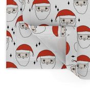 santa // father christmas papa noel pere noel santa claus kids cute illustration christmas fabric