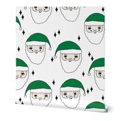 santa // christmas holiday xmas father christmas santa claus kids cute christmas fabric