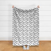 Reindeer Pajamas - black and white by Andrea Lauren 