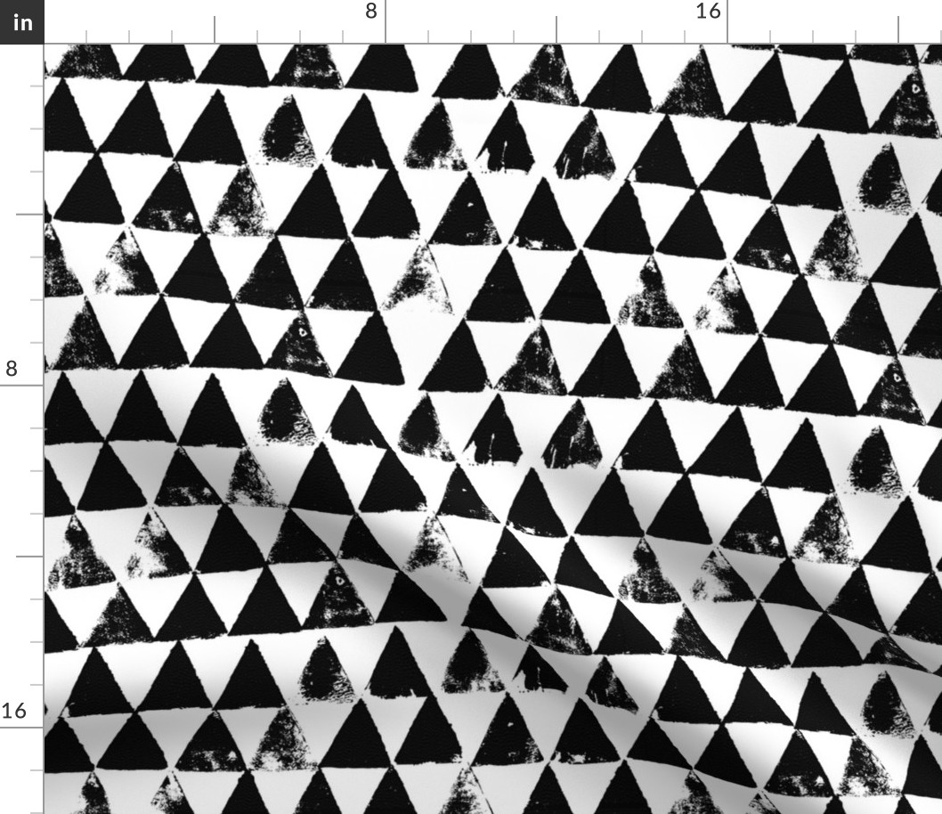 stamped triangles