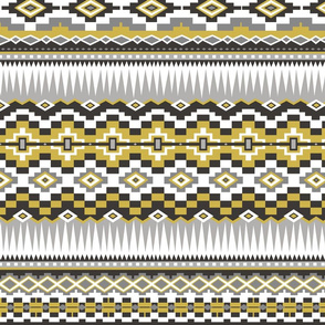 Aztec Rows in Yellow