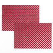 Red + Polka White Dots