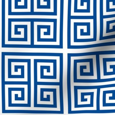Greek key square tiles