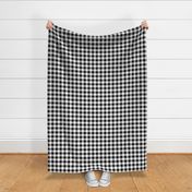 Gingham ~ Black and White and Grey All Over ~ One Inch