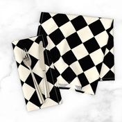 Wonderland Chessboard ~ Cosmic Latte and Black
