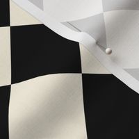 Wonderland Chessboard ~ Cosmic Latte and Black