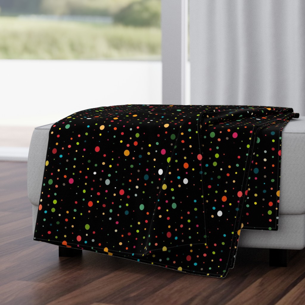 retro rain spots black