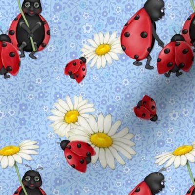 Ladybug  Family Stroll -Blue