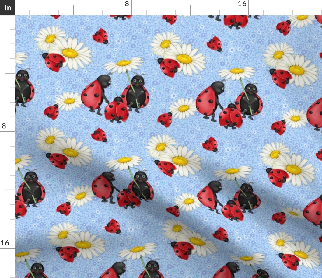 Ladybug  Family Stroll -Blue