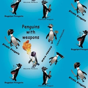 penguins with weapons