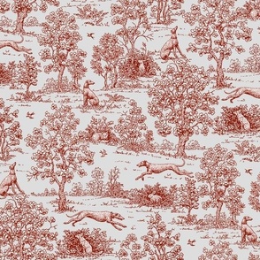 Gray and Burgundy Greyhound Toile Â©2010 by Jane Walker