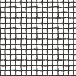 Hand Drawn Grid black&White
