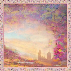 PARIS SACRE COEUR GOLD SKY 1 MOTIF PER SWATCH