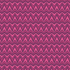 Folky Dokey-Bargello in Fuchsia-Imagine colorway