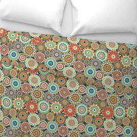 Millefiori Mandalas_Retro colorway