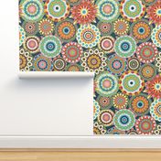 Millefiori Mandalas_Retro colorway