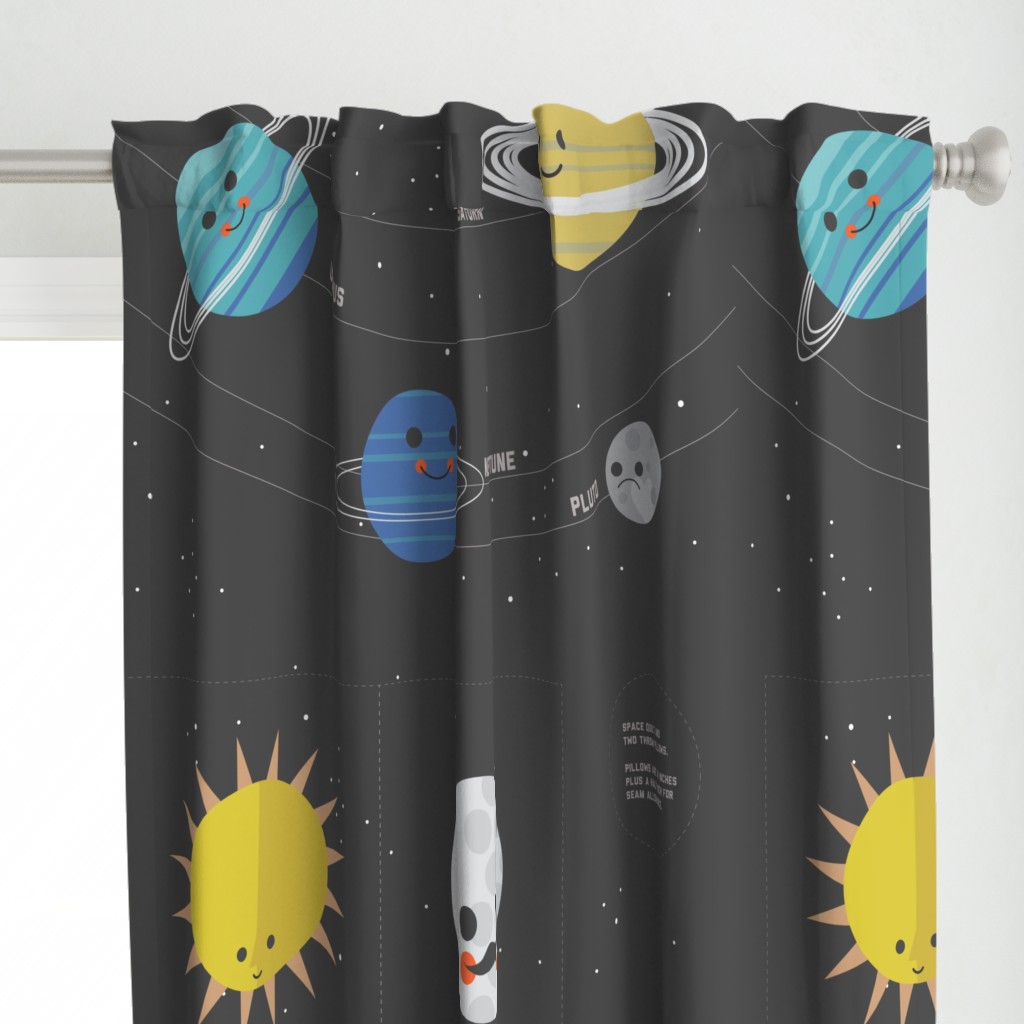 Solar System Quilt Panel - 2 yards