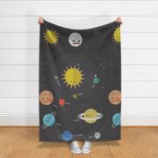 Solar System Quilt Panel - 2 yards