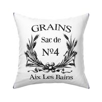 French Label Grain Sack Inspired
