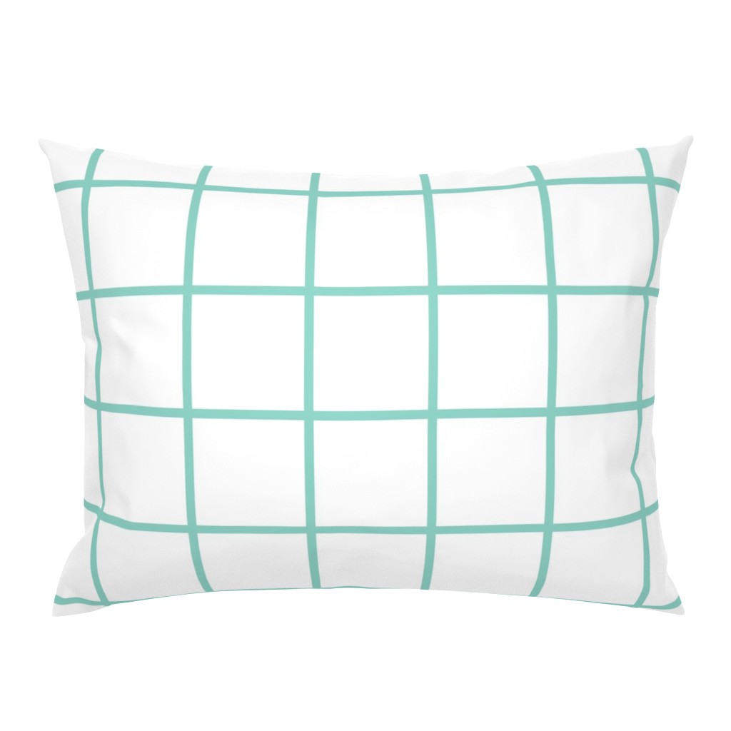 Grid white and mint large