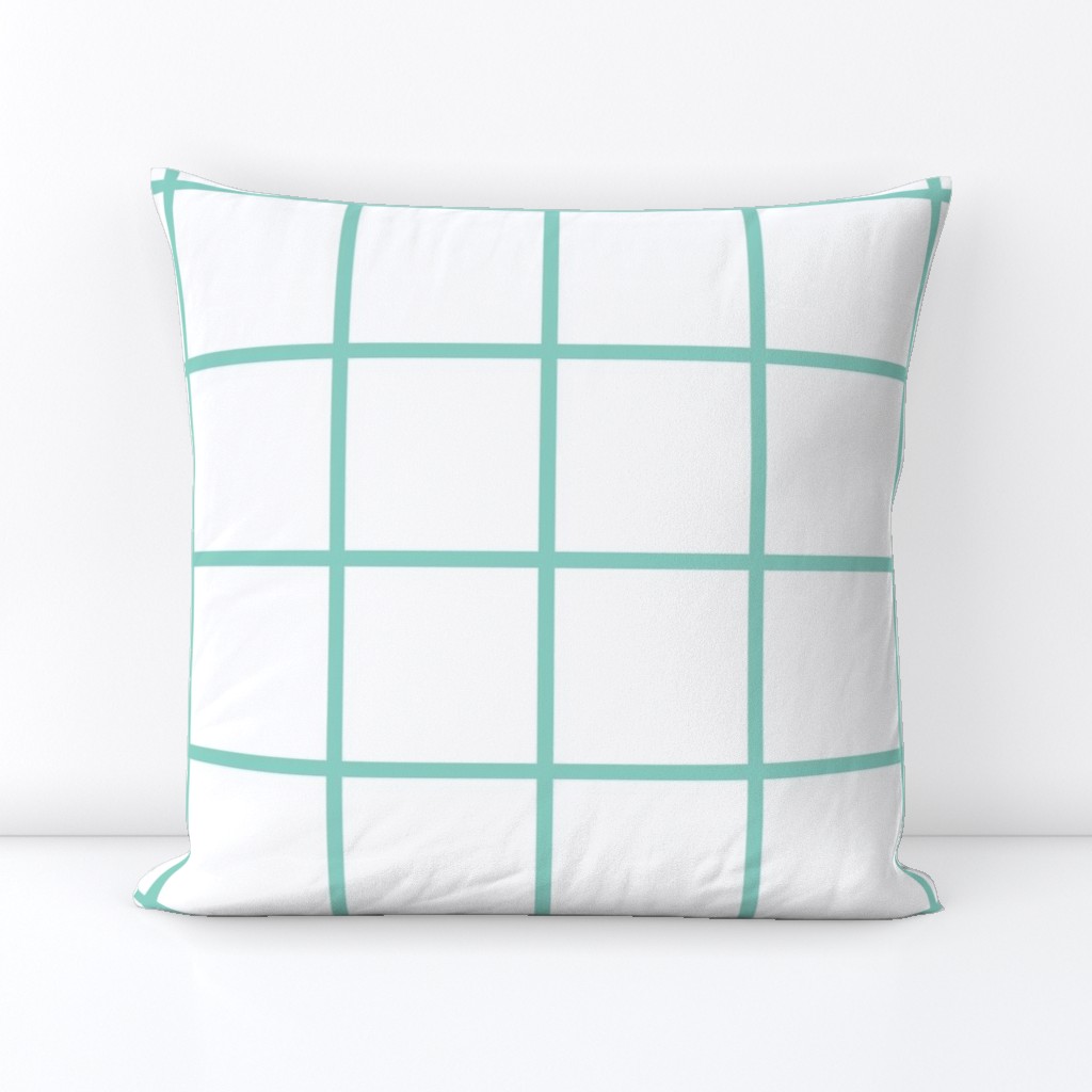 Grid white and mint large