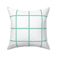 Grid white and mint large