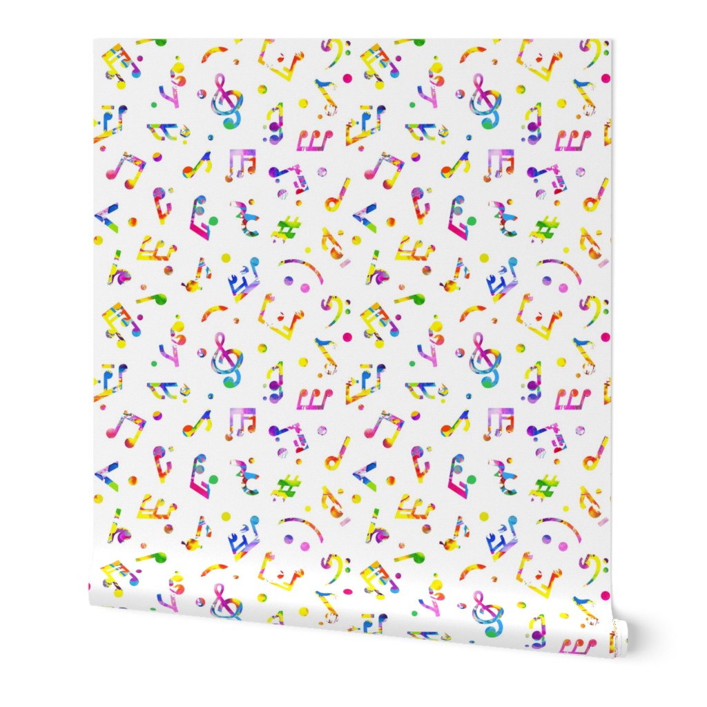 Music Notes Colored smaller scale