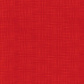 Faux Linen - Red