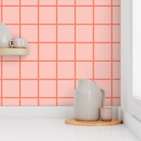 Pink and Coral Grid/Tile