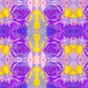 Purple Rose #1 Art Nouveau Kaleidoscope